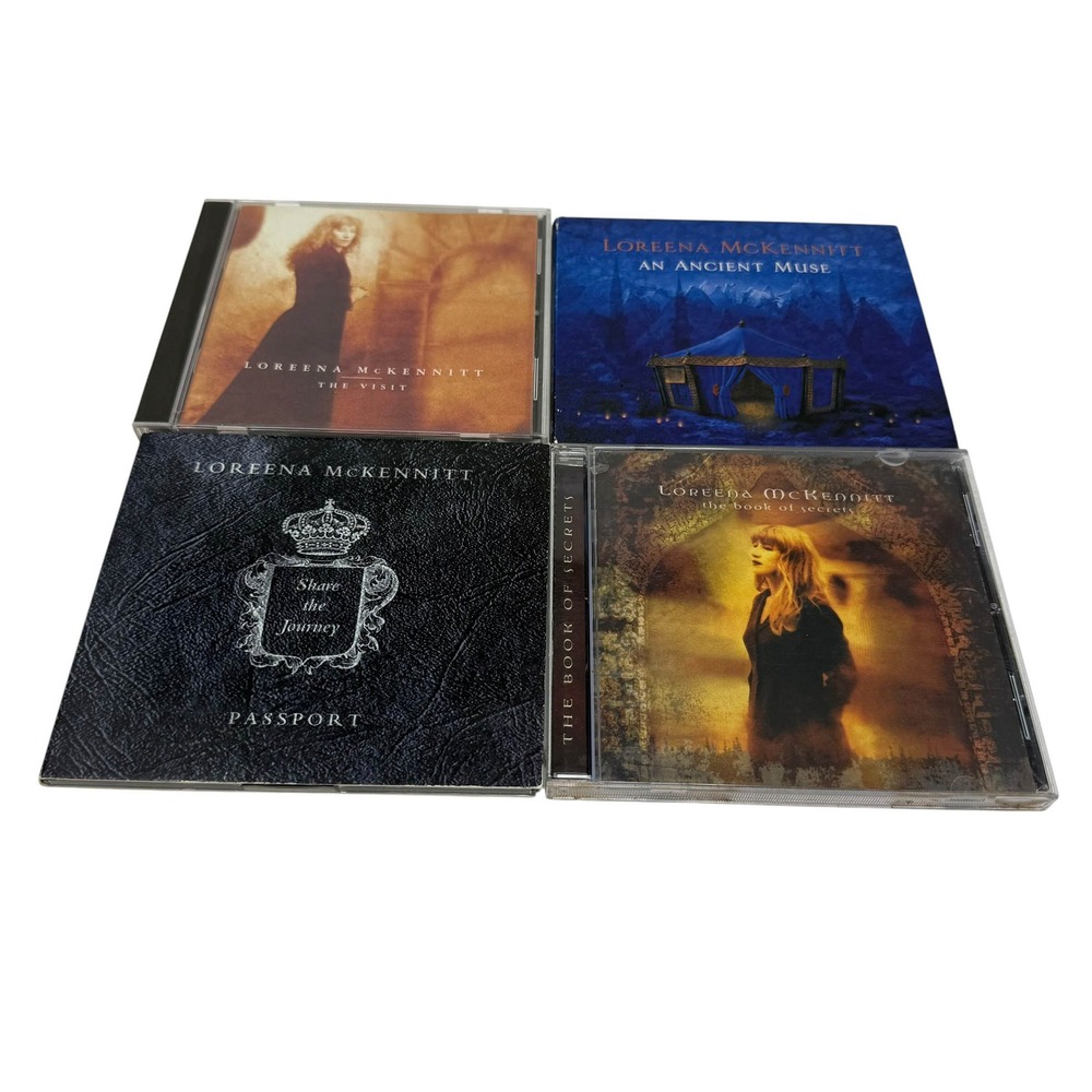 Loreena McKennitt 4 CD Lot The Visit Book Secrets Ancient Muse Passport Celtic